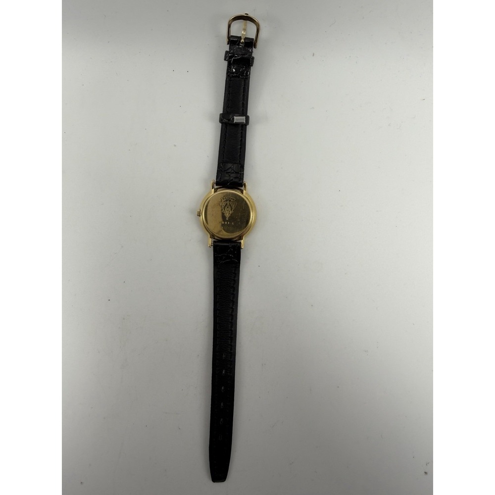 Gucci 3001L New Battery Ladies Watch Striped Dial 25MM 6.75" Swiss Gold Plated - Picture 9 of 15